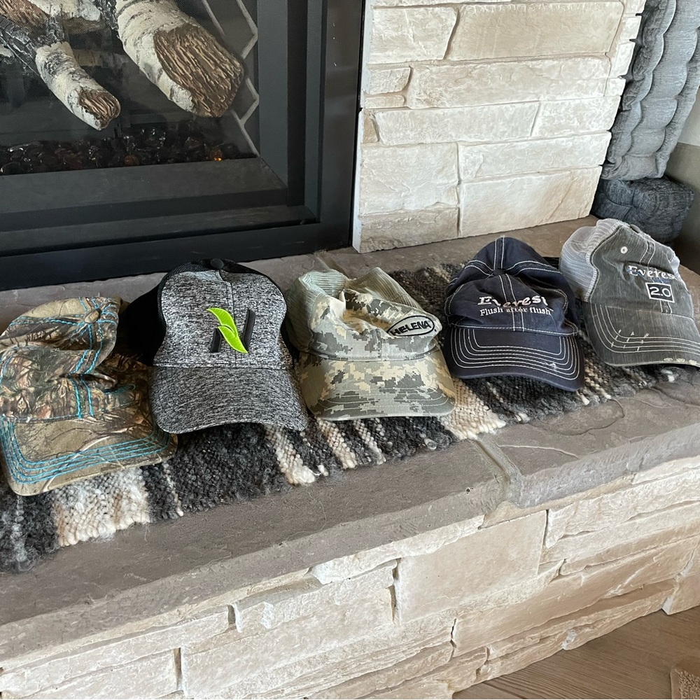 Misc farm themed hats advertising